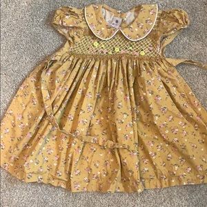 Peter Pan smocked dress